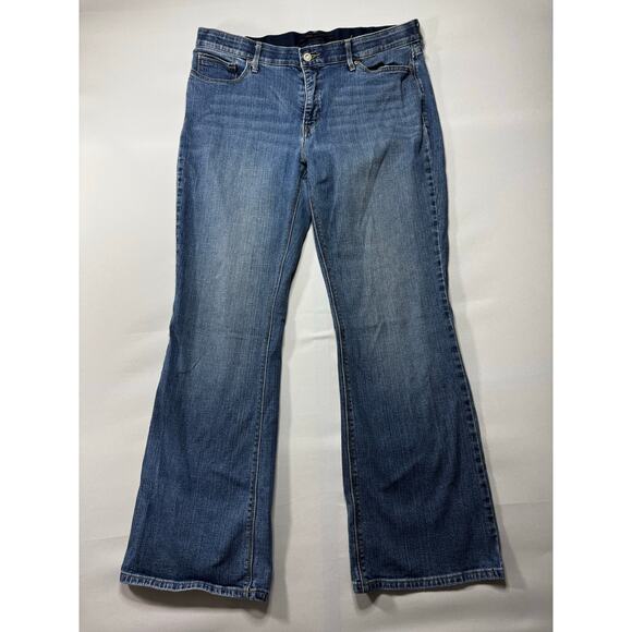 Levi's 525 Women's Perfect Waist Bootcut Blue Denim Jeans - Size 16M (36x30) - Picture 1 of 5